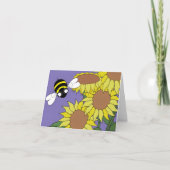 Sunflower Note Card (Blank Inside) サンキューカード (正面)