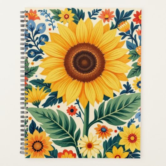Sunflower Notebook プランナー手帳 (正面)