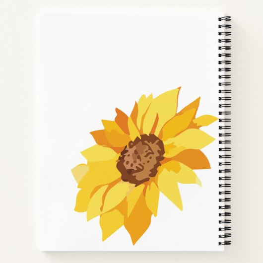 Sunflower Notebook – Design for Gentle Souls ノートブック (裏面)