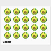 Sunflower of Glaide Monet:Round Seal ラウンドシール (シート)