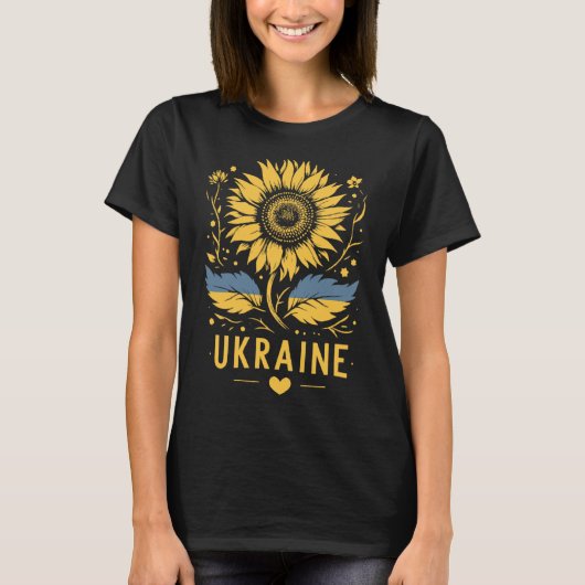 Sunflower Of Ukraine I Stand With Ukraine Peace Fo Tシャツ (正面)