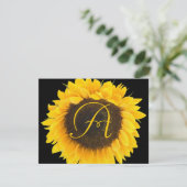 Sunflower on Black Response Card 出欠カード (スタンド正面)