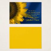 Sunflower on Blue結婚's Charity Fever Card (正面&裏面)