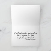 Sunflower on Blue 考える's of You カード (内部)