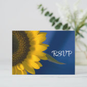 Sunflower on Blue Wedding RSVP (スタンド正面)