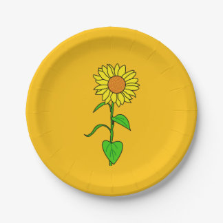 Sunflower Paper Plate ペーパープレート