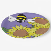 Sunflower Party Plate ペーパープレート (アングル)