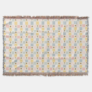 Sunflower Patchwork Decorative Blanket - Farmhouse スローブランケット