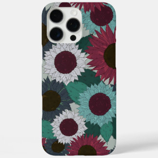 Sunflower Pattern Warm Tones iPhone Case 16 Pro Maxケース