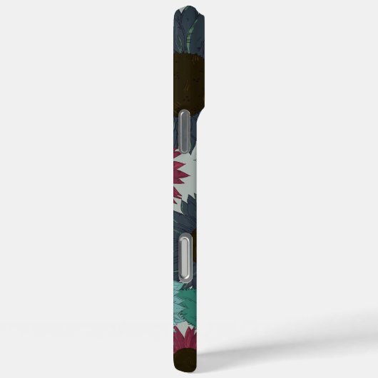 Sunflower Pattern Warm Tones iPhone Case Case-Mate iPhoneケース (裏面 / 右)