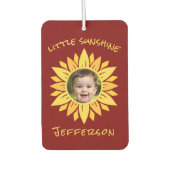Sunflower Personalized Photo カーエアーフレッシュナー (正面)