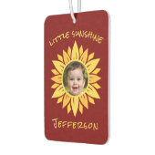 Sunflower Personalized Photo カーエアーフレッシュナー (左)