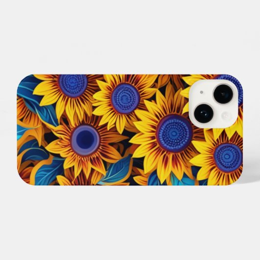 Sunflower Phone Case iPhoneケース (裏面横)