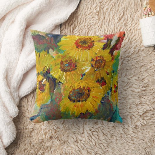 sunflower pillow クッション (ブランケット)
