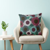 Sunflower Pillow Warm Colors クッション (椅子)