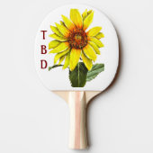 Sunflower Ping Pong Paddle 卓球ラケット (裏面)
