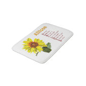 Sunflower Positive Encouragement Bath Mat バスマット (アングル)