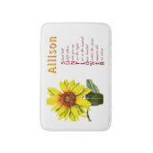 Sunflower Positive Encouragement Bath Mat バスマット (正面縦)