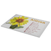 Sunflower Positive Encouragement Cutting Board カッティングボード (角)