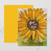 Sunflower Postcard シーズンカード (正面/裏面)