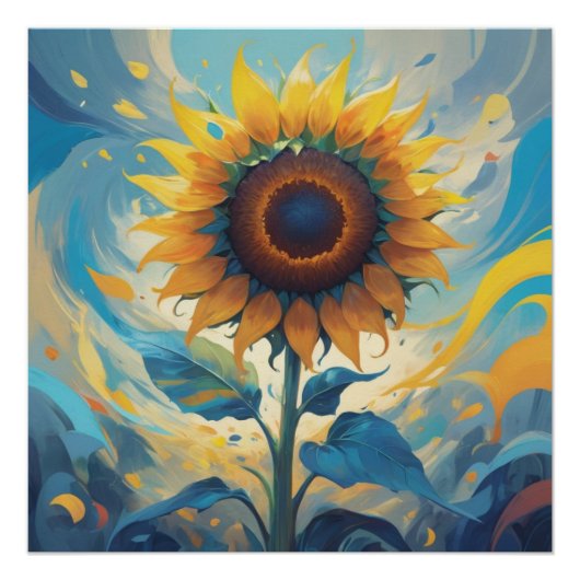 sunflower poster ポスター (正面)