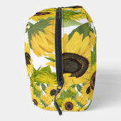 Sunflower Print Customized Canvas Accessory Bag ドップキット (右)
