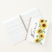 Sunflower Radiance Notebook ノートブック (内部)
