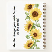 Sunflower Radiance Notebook ノートブック (裏面)