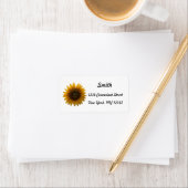 Sunflower Return Address Label ラベル (インサイチュ)