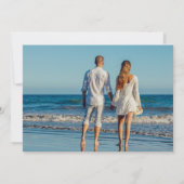 Sunflower rose wedding photo Save The Date Card セーブザデート (裏面)