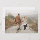 Sunflower Save the Date Photo 素朴 Country Cards 招待状 (裏面)