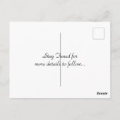 SUNFLOWER SAVE THE DATE POST CARD ポストカード (裏面)