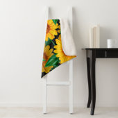 Sunflower seamless pattern. Background with yellow シェルパブランケット (インサイチュ)