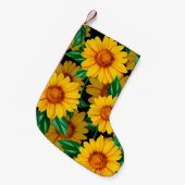 Sunflower seamless pattern. Background with yellow スモールクリスマスストッキング (正面 (吊り時))