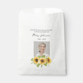 Sunflower Seed Packet Memorial Funeral フェイバーバッグ (正面)