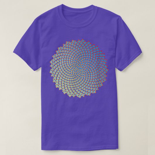 Sunflower Seeds Fibonacci Spiral Funny Math Nerd G Tシャツ (デザイン正面)
