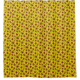 Sunflower Shower Curtain シャワーカーテン