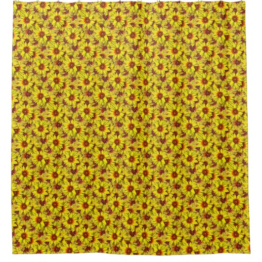 Sunflower Shower Curtain シャワーカーテン (正面)