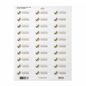 Sunflower Siberian Red Husky Dog Label ラベル (フルシート)