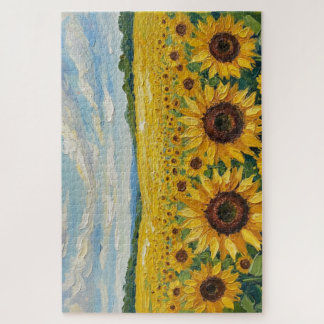 Sunflower sky puzzle ジグソーパズル