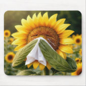 Sunflower Sneezing into a Tissue マウスパッド (正面)