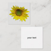 sunflower solo 2.5インチx 2.5インチエンクロージャカード エンクロージャーカード (正面/裏面)