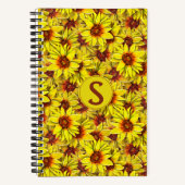 Sunflower Spiral Notebook ノートブック (正面)
