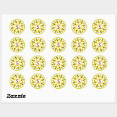 Sunflower Sticker ラウンドシール (シート)