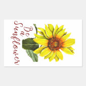 Sunflower Sticker 長方形シール (正面)