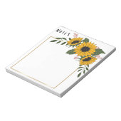 Sunflower Sticky Note's ノートパッド (回転)