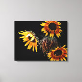 Sunflower Stretched Canvas Print キャンバスプリント (正面)