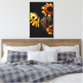 Sunflower Stretched Canvas Print キャンバスプリント (インサイチュ (寝室))