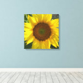 Sunflower Stretched Canvas Print キャンバスプリント (インサイチュ (ウッドフロア))