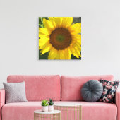 Sunflower Stretched Canvas Print キャンバスプリント (インサイチュ (リビング))